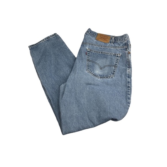 Vtg Levis‎ 560 Jeans Mens 44x34 (42x33*) Distressed Blue Relaxed Loose Baggy Y2K - Picture 1 of 16